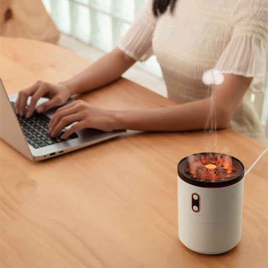 Colorful Flame Aroma Diffuser Humidifier Enjoy Relaxation with Auto Off Feature