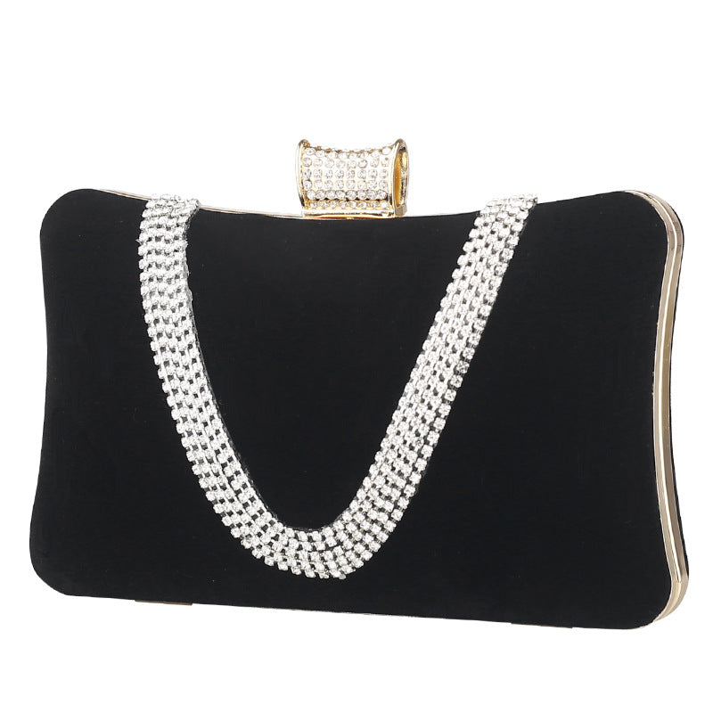 Diagonal Elegance One Shoulder Diamond Handbag for a Stylish Look