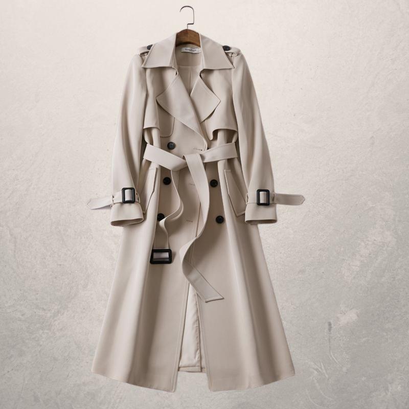 Women Waterproof Rain Coats with Hood Light weight Windbreaker Outdoor Trench Coat Women's Mid-length Trench Coat Autumn Long Windbreaker