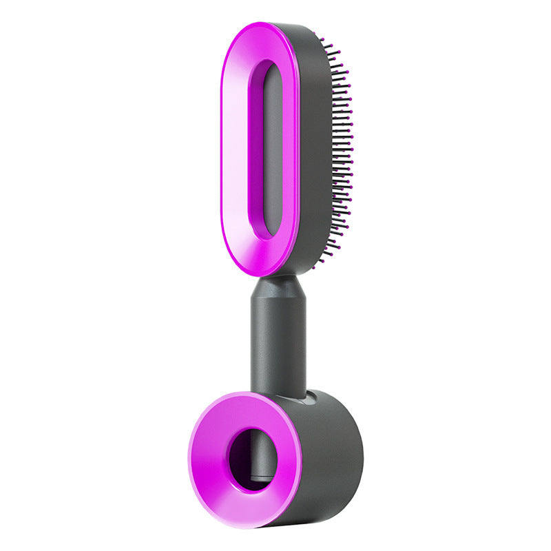 One-key Cleaning Hair Loss Airbag Massage Scalp Comb Anti-Static Hairbrush Self Cleaning Hair Brush For Women