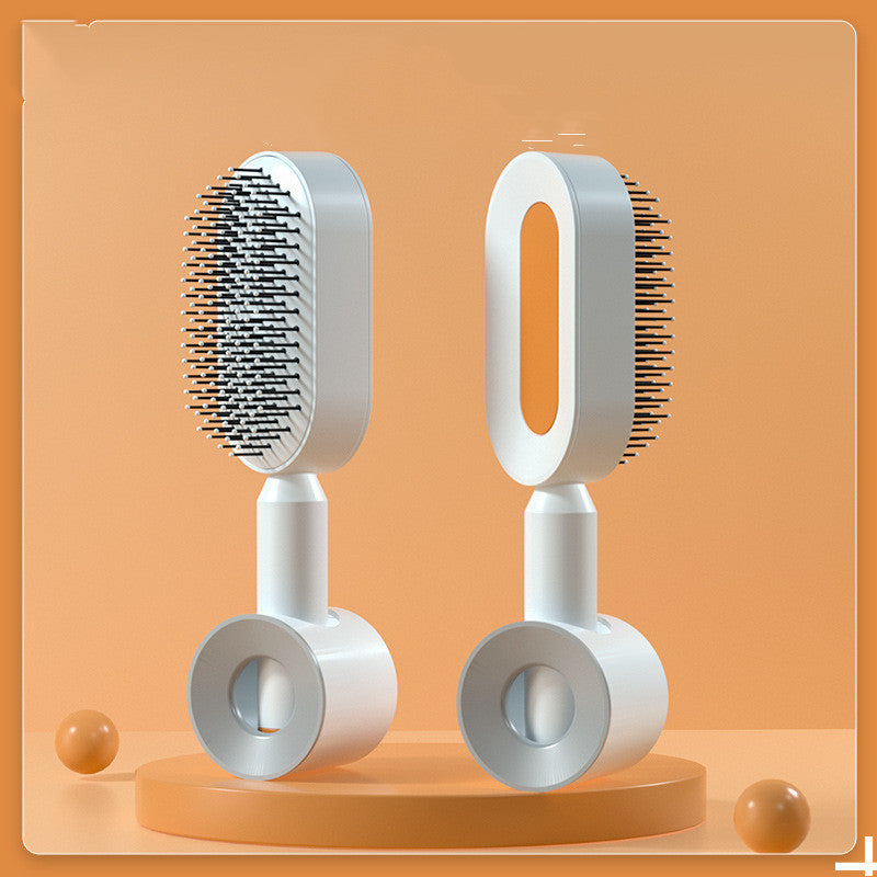 One-key Cleaning Hair Loss Airbag Massage Scalp Comb Anti-Static Hairbrush Self Cleaning Hair Brush For Women