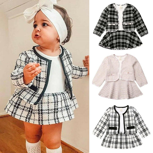 Boho Chic Long Sleeved Two Piece Baby Incense Wind Suit for Stylish Kids