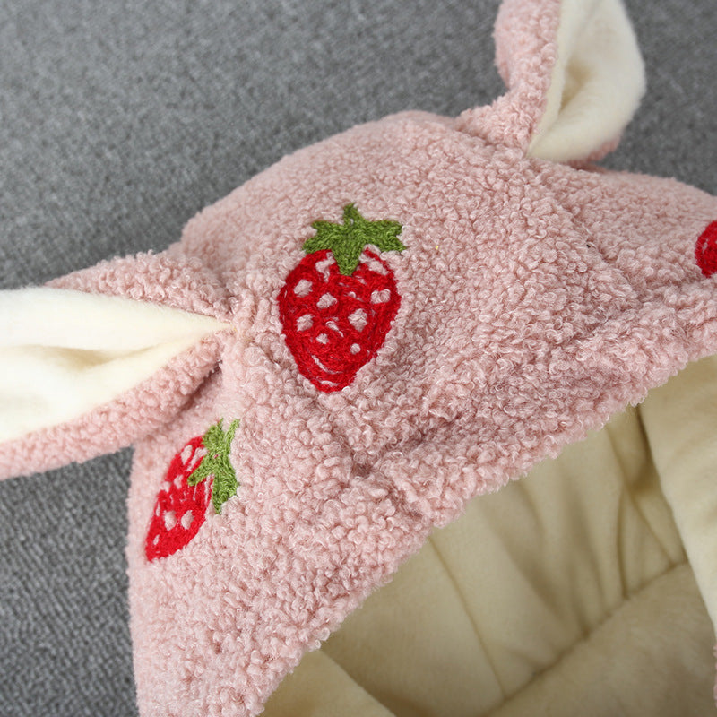 Sweet and Stylish Delicious Strawberry Hooded Coat for Little Fashionistas