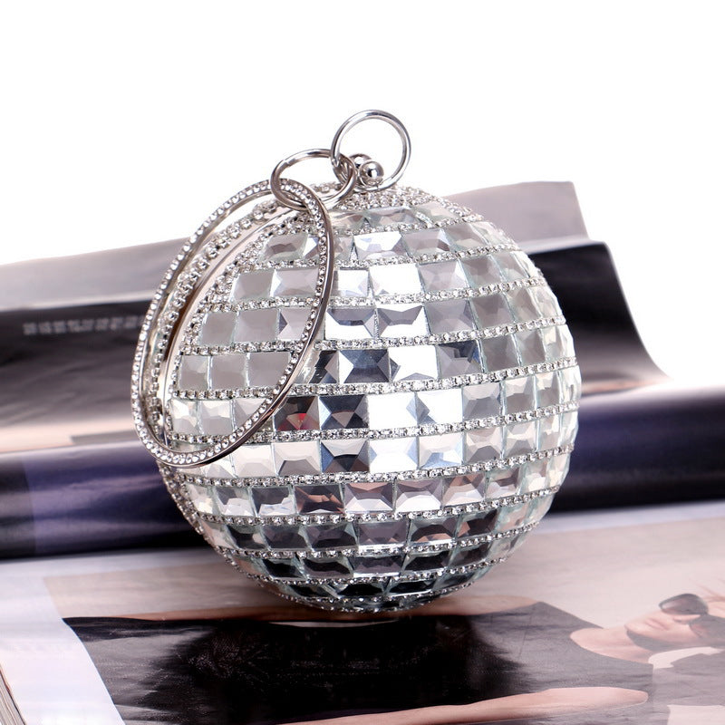 Sparkling Sphere New Style Diamond Handbag for Ladies Perfect for Dinner Events