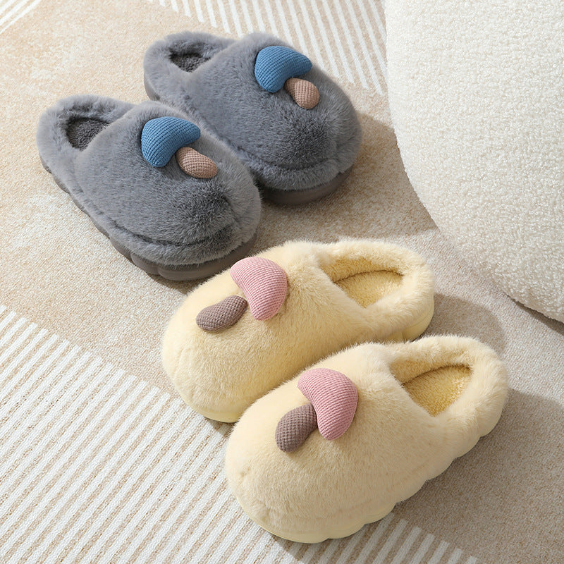 Cozy Thick-Soled Plush Women's Slipper for Autumn/Winter