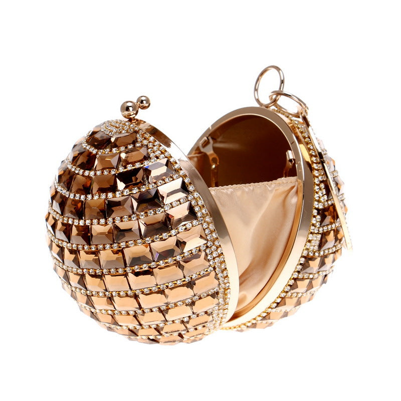 Sparkling Sphere New Style Diamond Handbag for Ladies Perfect for Dinner Events