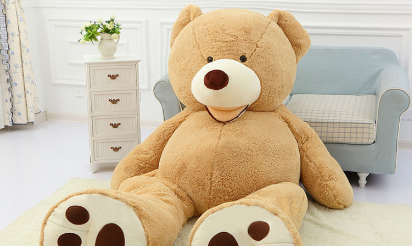 Giant Teddy Bear Plush Toy Huge Soft and Luxurious with a Leather Shell for Extra Elegance