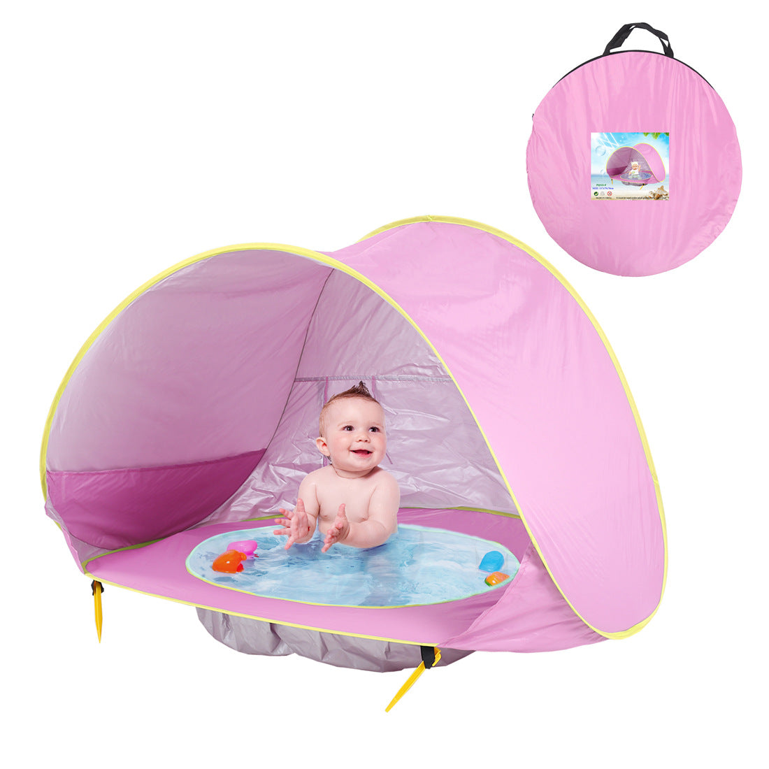 Ultimate Outdoor Fun Baby Beach Tent with Easy Fold Up Design Waterproof Sun Awning and UV Protection for Kids Safe and Enjoyable Camping Adventures