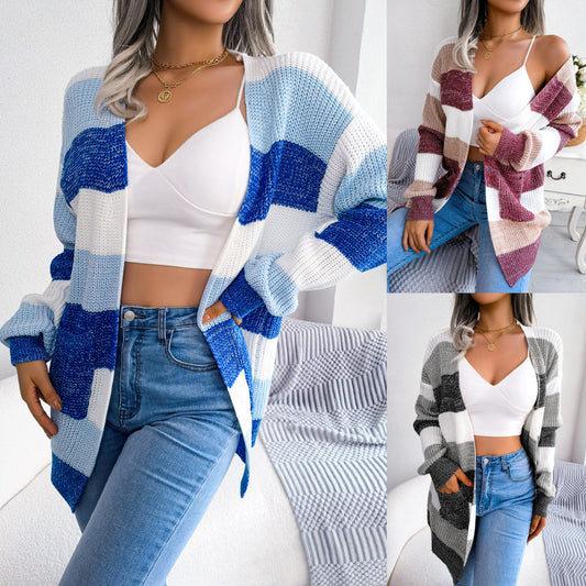 Plaid Sweater Women Casual Lantern Sleeves Cardigan Jacket Outerwear Clothes Briggs New York Women's Super Stretch Millennium Slimming Pull-on Ankle Pant