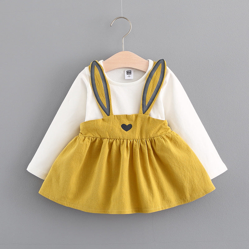 Autumn Collection Korean Girls Cute Rabbit Princess Dress (Style 916)