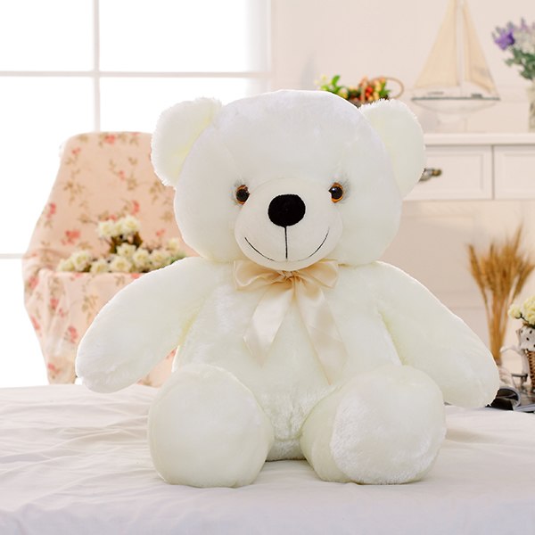 Magical LED Teddy Bear Colorful Glowing Stuffed Animal Pillow A Perfect Christmas Gift for Kids