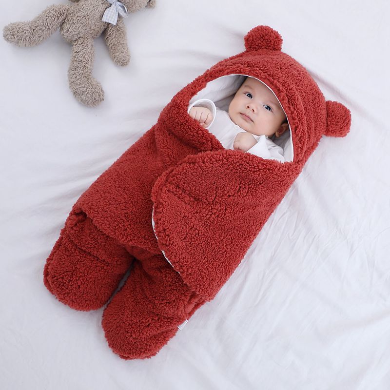 Winter Warmth for Newborns Embrace Cozy Comfort with Our Baby Sleeping Bag Envelope a Perfect Swaddle Blanket for Snug and Safe Slumber