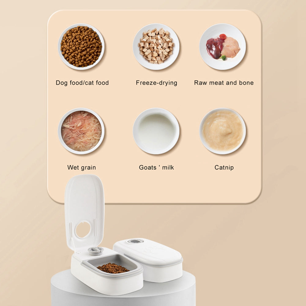 Automatic Pet Feeder Smart Food Dispenser Cats Dogs Timer Stainless Steel Bowl Auto Dog Cat Pet Feeding Pets Supplies