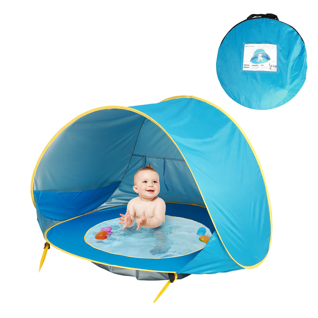 Ultimate Outdoor Fun Baby Beach Tent with Easy Fold Up Design Waterproof Sun Awning and UV Protection for Kids Safe and Enjoyable Camping Adventures