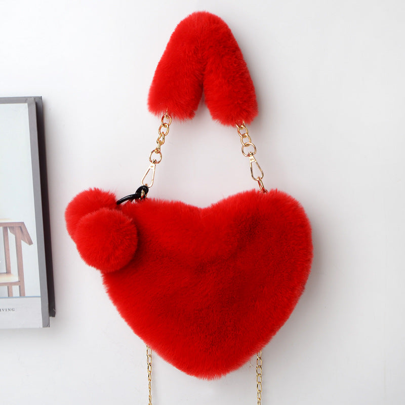 Love in Plush Soft Plush Handbags for Women Valentine Day Party