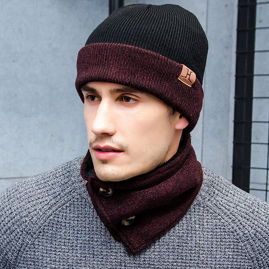 Winter Three-Piece Set: Hat, Neck Cover, and Gloves for Cold Weather Warmth