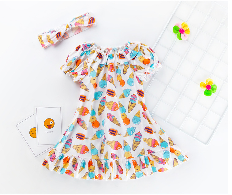 Charming Prints Girls Stylish and Playful Print Dress for Everyday Delight