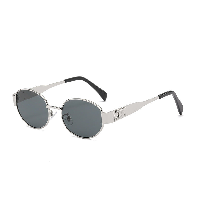 Rock Your Look Punk Style Retro Oval Metal Sunglasses for Timeless Cool and Vintage Vibes