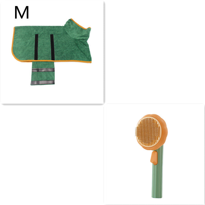 Hot Selling Pet Cat Brush: Self-Cleaning Steel Wire Comb