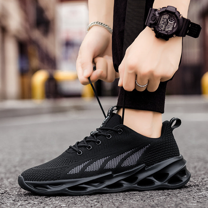 Experience Comfort and Style Men Fashionable Breathable Mesh Running Sports Shoes for Active Pursuits