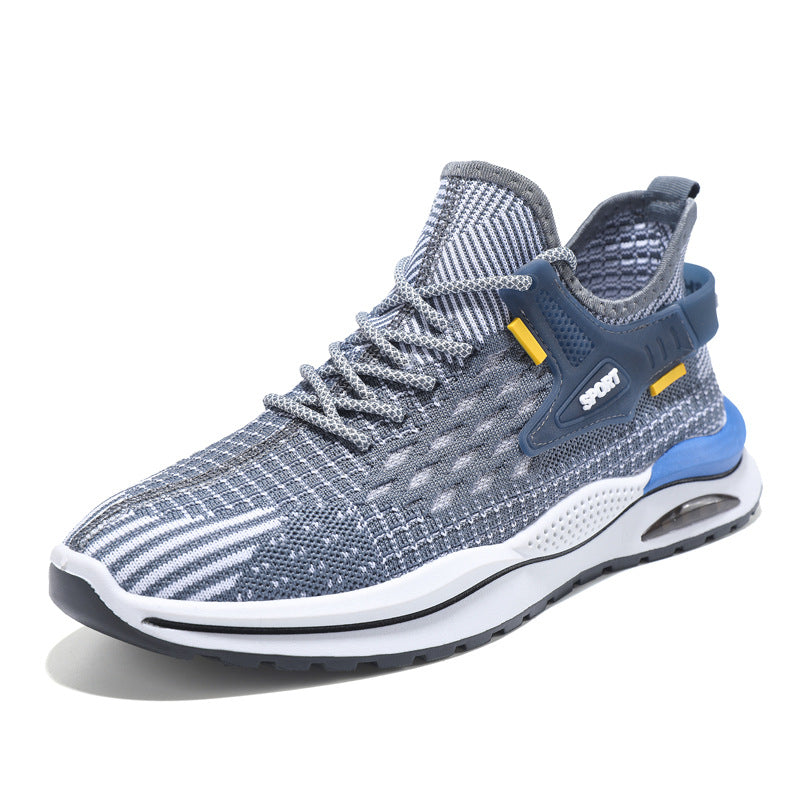 Plaid Mesh Sneakers Men Lightweight and Breathable Casual Sports Shoes