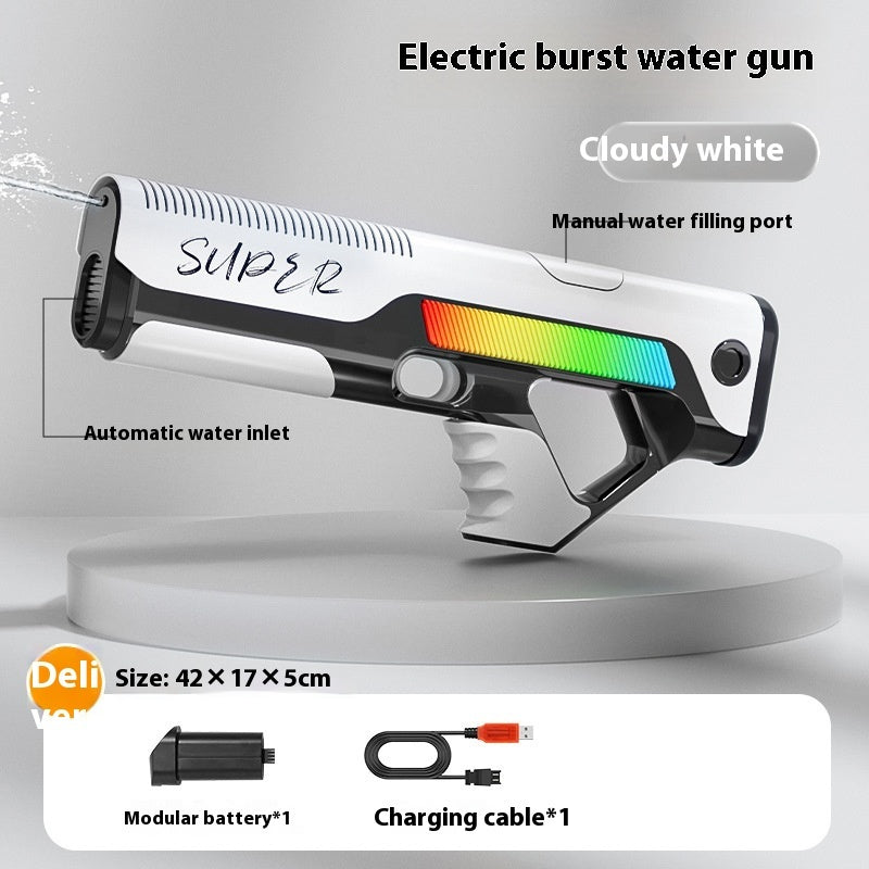 Automatic Feeding Electric Water Gun Exciting Water Toy for Children Playtime Fun