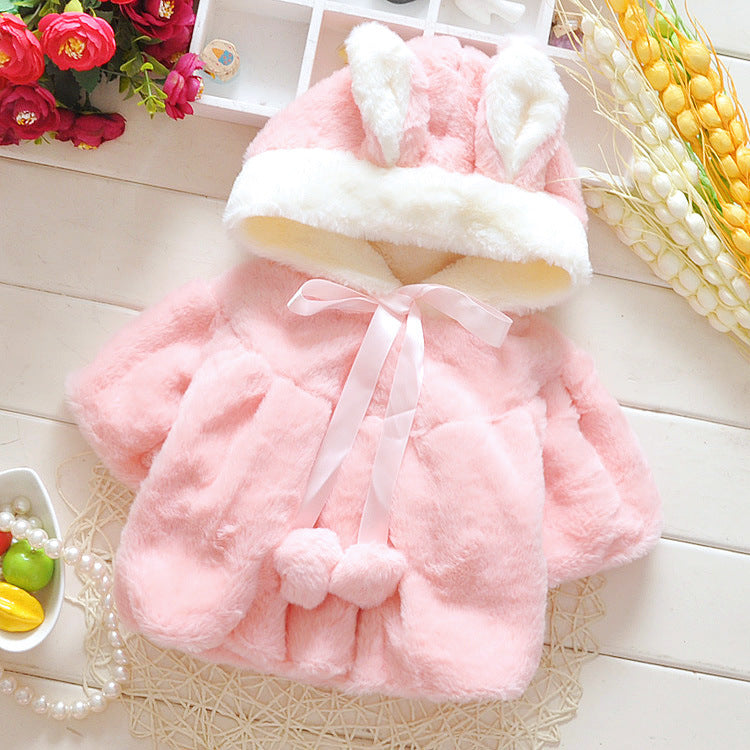 Snug & Stylish  Autumn Winter Cotton Coats for Baby Girls (0-1.5 years)