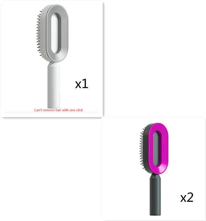 One-key Cleaning Hair Loss Airbag Massage Scalp Comb Anti-Static Hairbrush Self Cleaning Hair Brush For Women