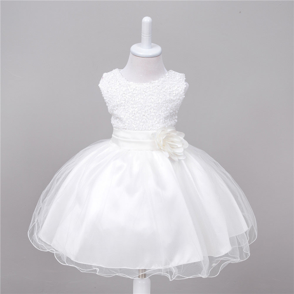 Enchanting Moments Await Dress Your Little Princess in the Sparkling Splendor of Our Baby Sequin Dress Designed to Radiate Charm and Grace as a Flower Girl in Any Fairytale Wedding