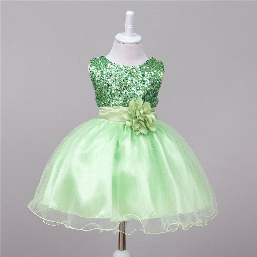 Enchanting Moments Await Dress Your Little Princess in the Sparkling Splendor of Our Baby Sequin Dress Designed to Radiate Charm and Grace as a Flower Girl in Any Fairytale Wedding