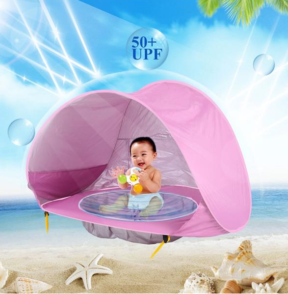 Ultimate Outdoor Fun Baby Beach Tent with Easy Fold Up Design Waterproof Sun Awning and UV Protection for Kids Safe and Enjoyable Camping Adventures