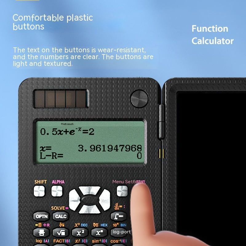 Versatile Innovation 2 in 1 Foldable Scientific Calculator with Handwriting Tablet and Learning Function Ideal for Desk or On the Go Use