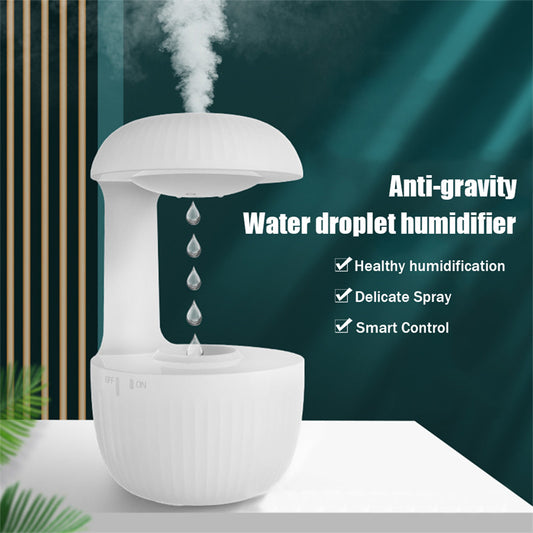 Mute Countercurrent Humidifier Levitating Water Anti-gravity Air Humidifier Drops Cool Mist Maker Fogger Relieve Fatigue