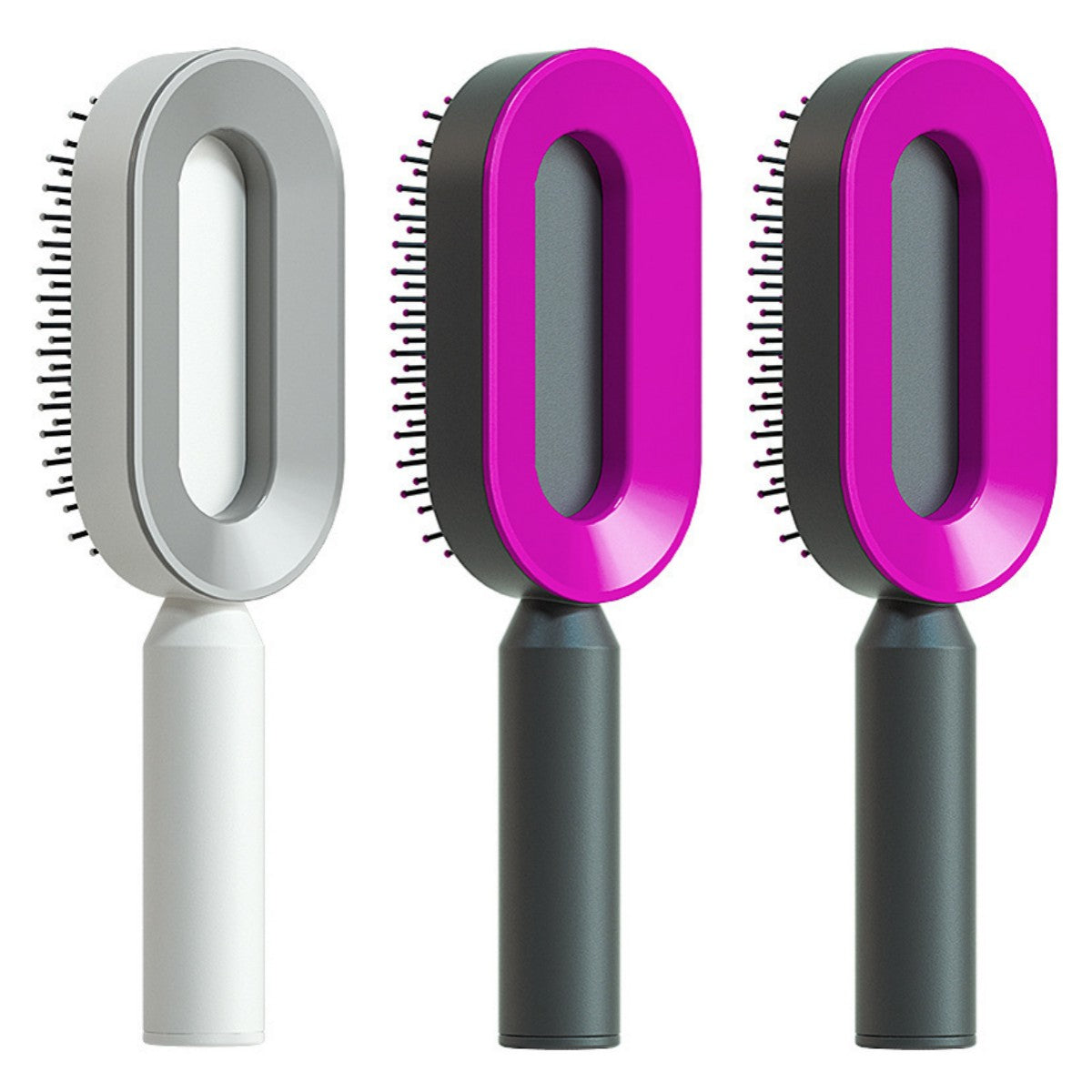 One-key Cleaning Hair Loss Airbag Massage Scalp Comb Anti-Static Hairbrush Self Cleaning Hair Brush For Women