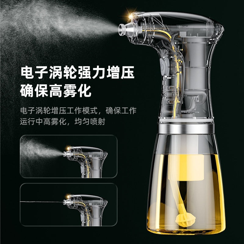 Flavorful Creations Oil Dispenser Barbecue Edible Spray with Electric Fuel Injector for Delicious Cooking