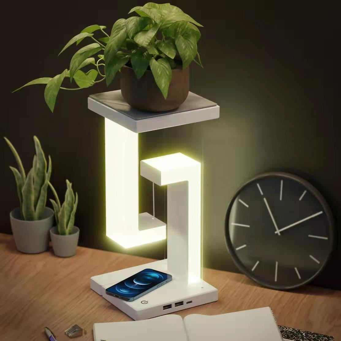 Smartphone Wireless Charging Suspension Table Lamp for Home