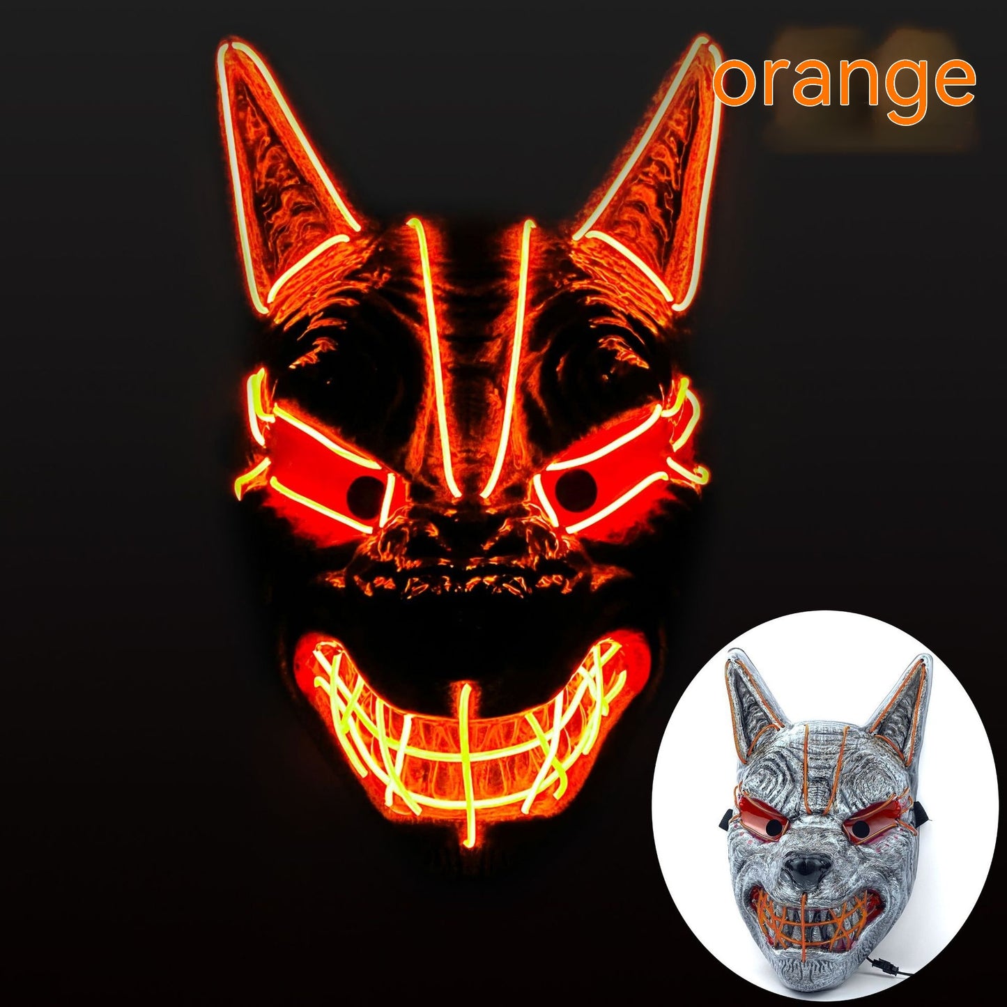 LED Halloween Mask for Costume Cosplay with App