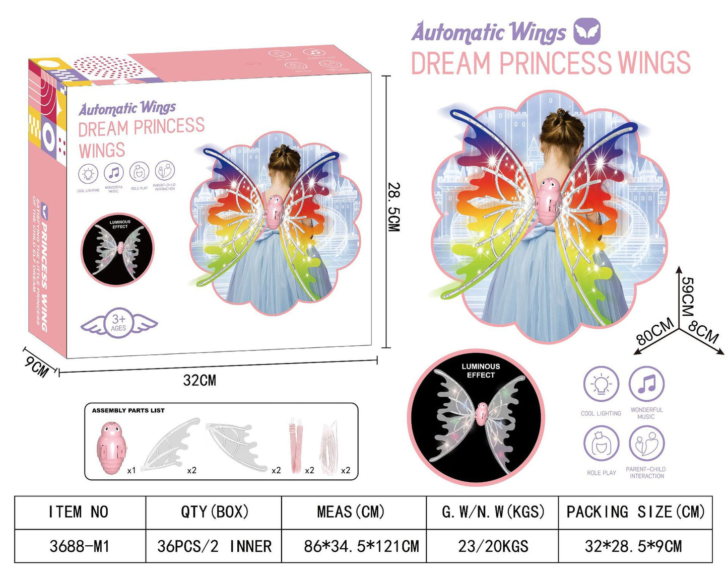 Enchanting Elegance Baby Girl Fairy Wings Ideal for Birthdays Weddings Christmas and Halloween Celebrations