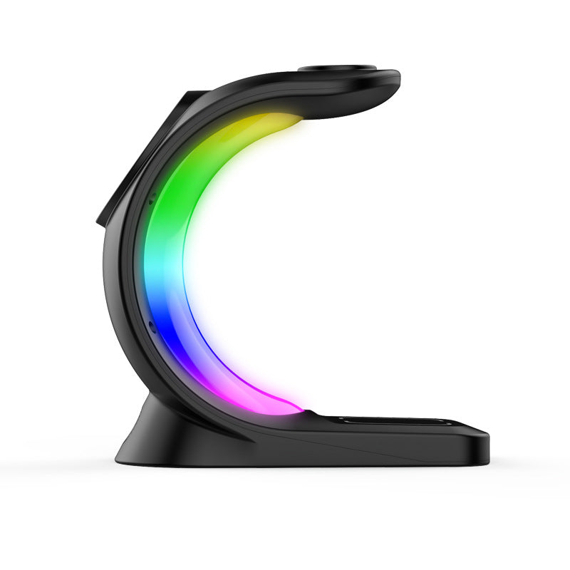 Magnetic Wireless Charger with Atmosphere Light for All Your Devices 4-in-1