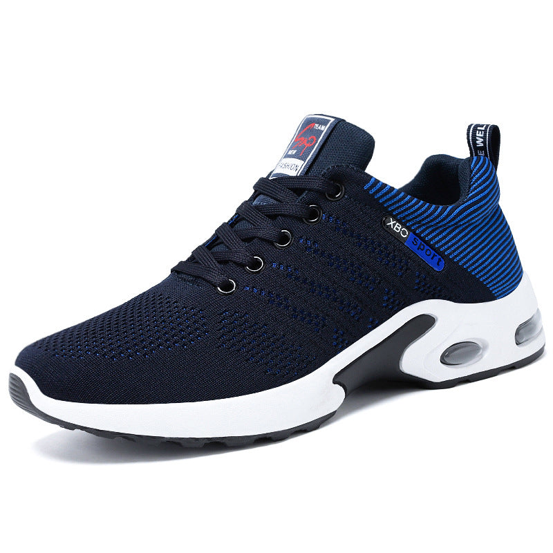 Striped Mesh Sneakers for Men Fashionable Lightweight and Breathable for Outdoor Sports