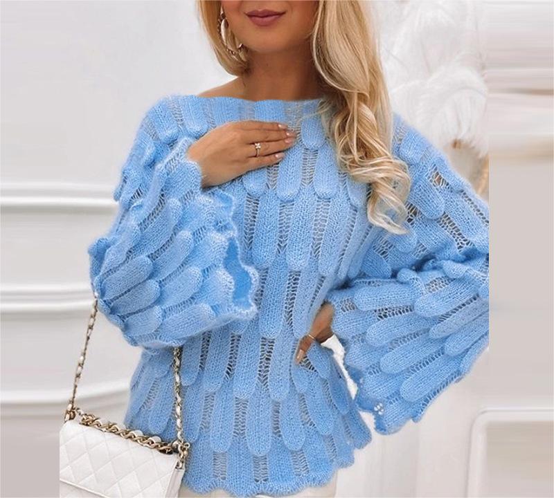 Elegantly Knitted Sweaters Embrace Autumn and Winter in Style with Women Clothing