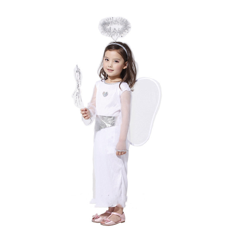 Angelic Elegance Girls Angel Dress Costume Perfect for Parties and Playtime