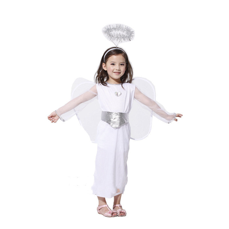 Angelic Elegance Girls Angel Dress Costume Perfect for Parties and Playtime