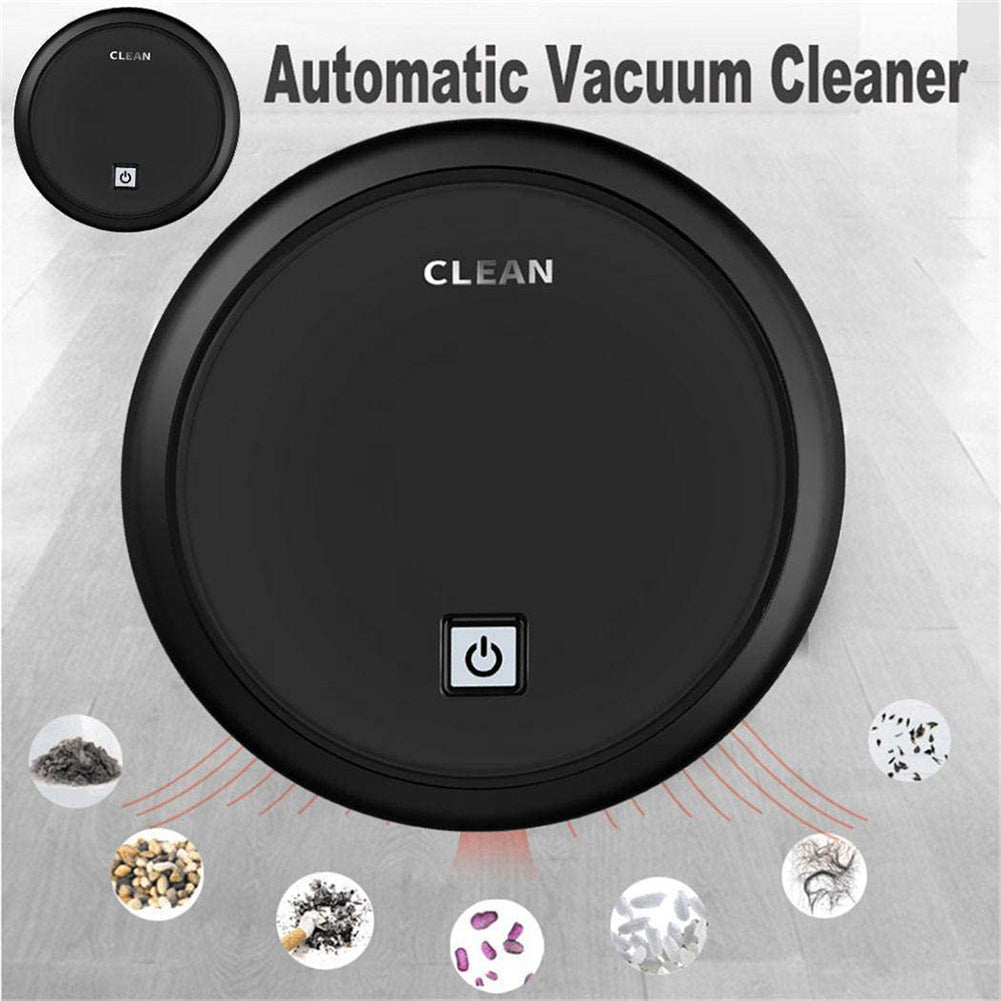 Robot Vacuum Cleaner - Smart, Multifunctional, and USB Rechargeable 3-in-1