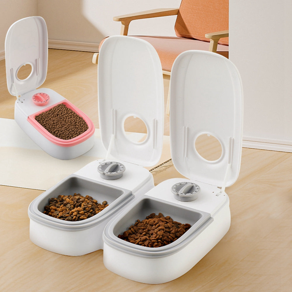 Automatic Pet Feeder Smart Food Dispenser Cats Dogs Timer Stainless Steel Bowl Auto Dog Cat Pet Feeding Pets Supplies