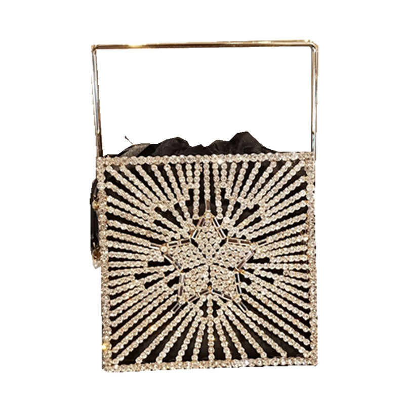 Diamond Glamour Women New Cross Body Handbag with Diamond Embellishments