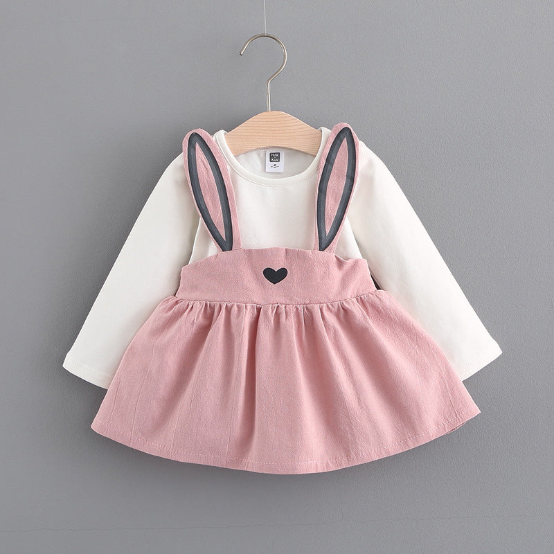 Autumn Collection Korean Girls Cute Rabbit Princess Dress (Style 916)