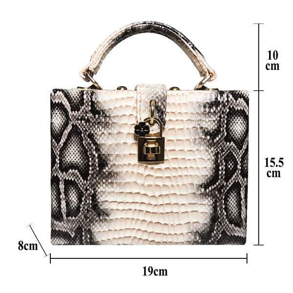 Wild Elegance Python Print Handbag for a Stylish Statement