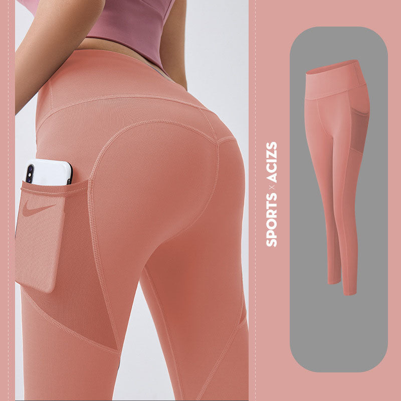 Women's Yoga Pants with Pocket: Tummy Control Leggings for Sports and Fitness