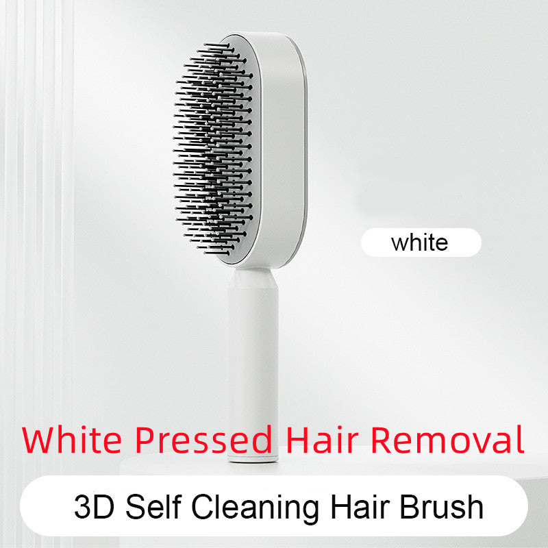 One-key Cleaning Hair Loss Airbag Massage Scalp Comb Anti-Static Hairbrush Self Cleaning Hair Brush For Women